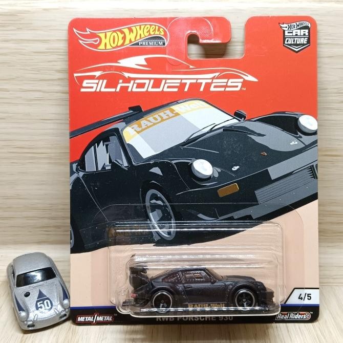 Hot wheels Porsche 930 hitam silhouettes