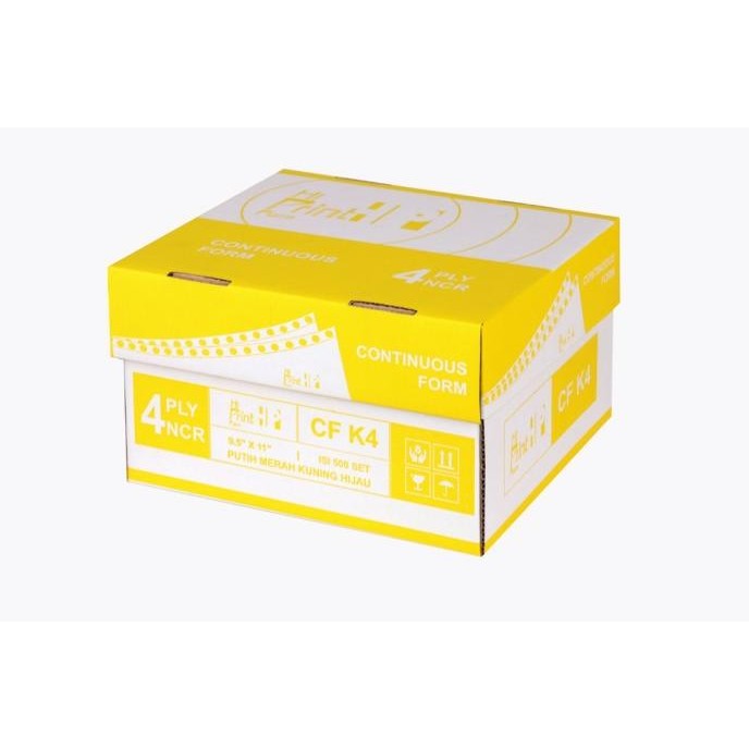 

TERMURAH - CONTINUOUS FORM 9,5 x 11/2 4 PLY PRS Hi Print ( isi 500 sheets)