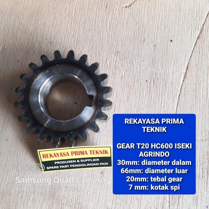 """""] HC600 GEAR T20 20T 20 T ISEKI AGRINDO SELEPAN KILANG PADI GABAH HC 600