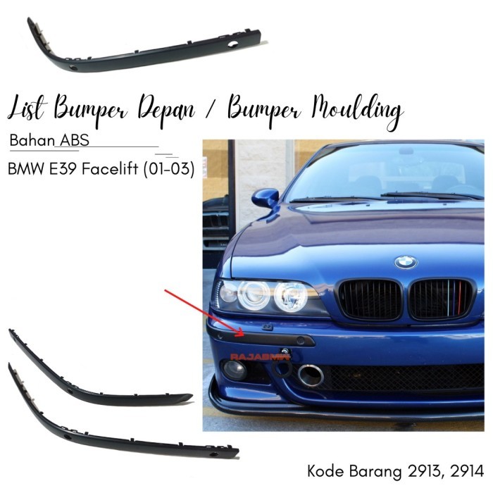 LIST BUMPER / BUMPER MOULDING DEPAN BMW E39 FACELIFT (01-03)