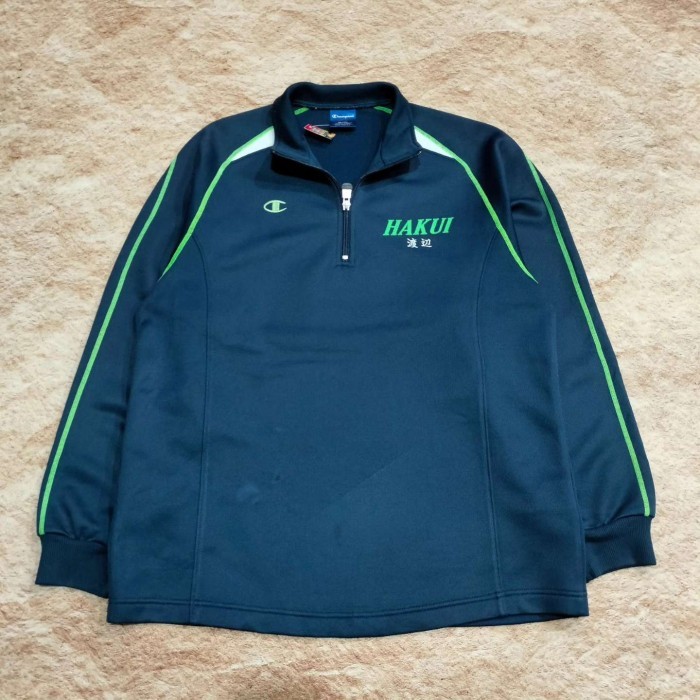 JAKET TRACKTOP OLAH RAGA CHAMPION HAKUI JERSEY OLAH RAGA NAVY SIZE M