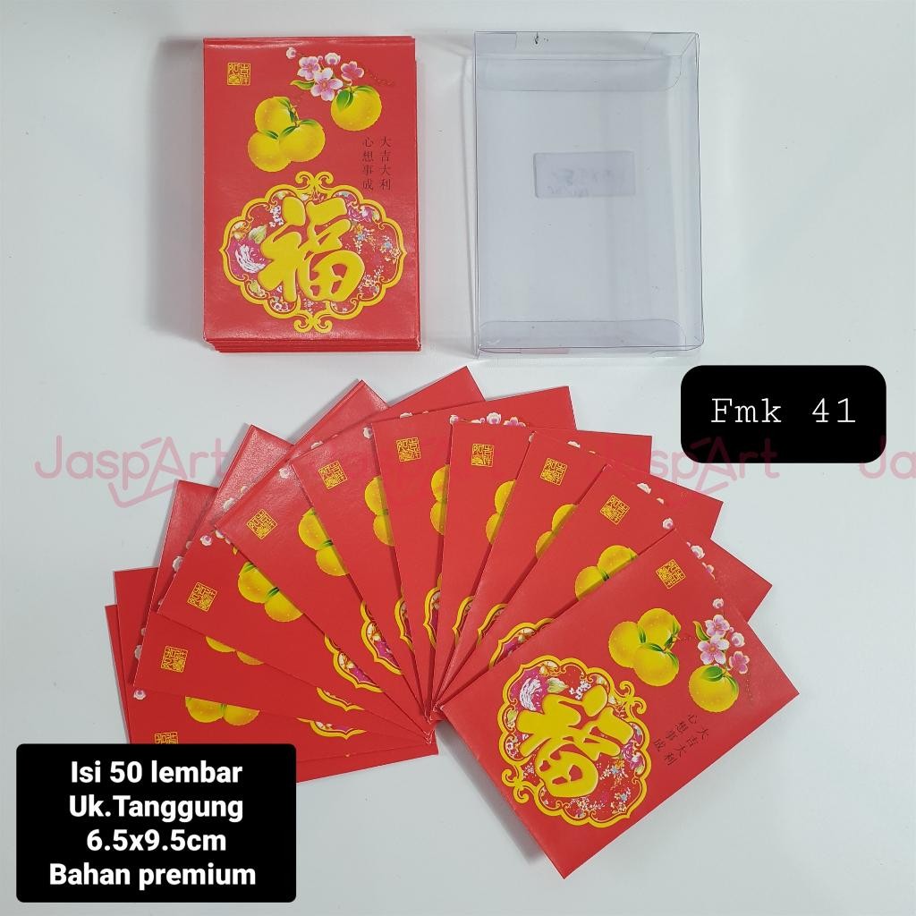 

Angpao Imlek Fuk Fu Isi 50, 18, 20 Lembar Fung Pau Hongbao Fuk Kotak Mika Fukmika Ukuran Medium Berkualitas