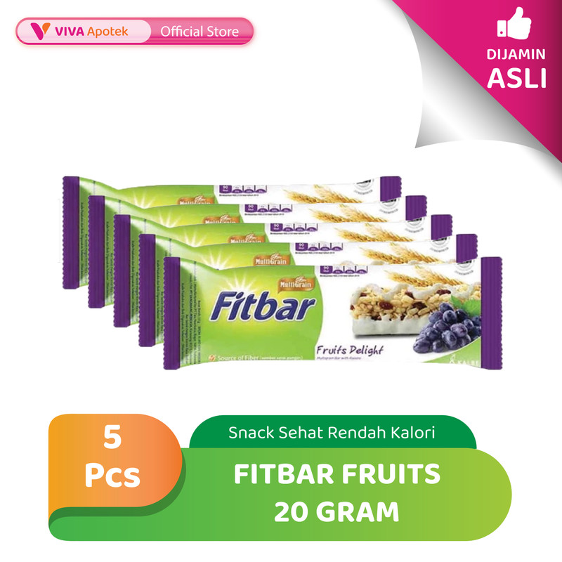 

Fitbar Fruits Snack Sehat Rendah Kalori 20 Gram (Pack - 5 Pcs)