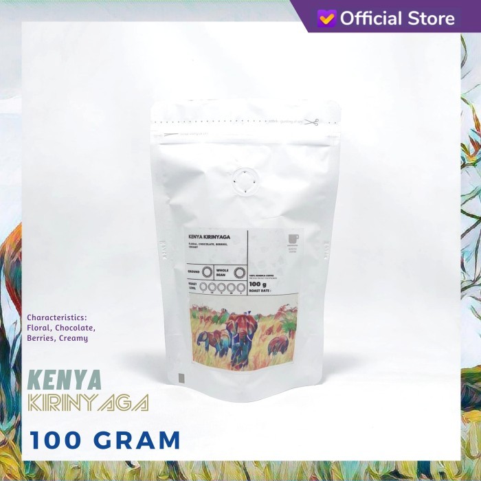 

Kopi Arabika Kenya Kirinyaga 100 Gram Import Beans Sutoyo Coffee