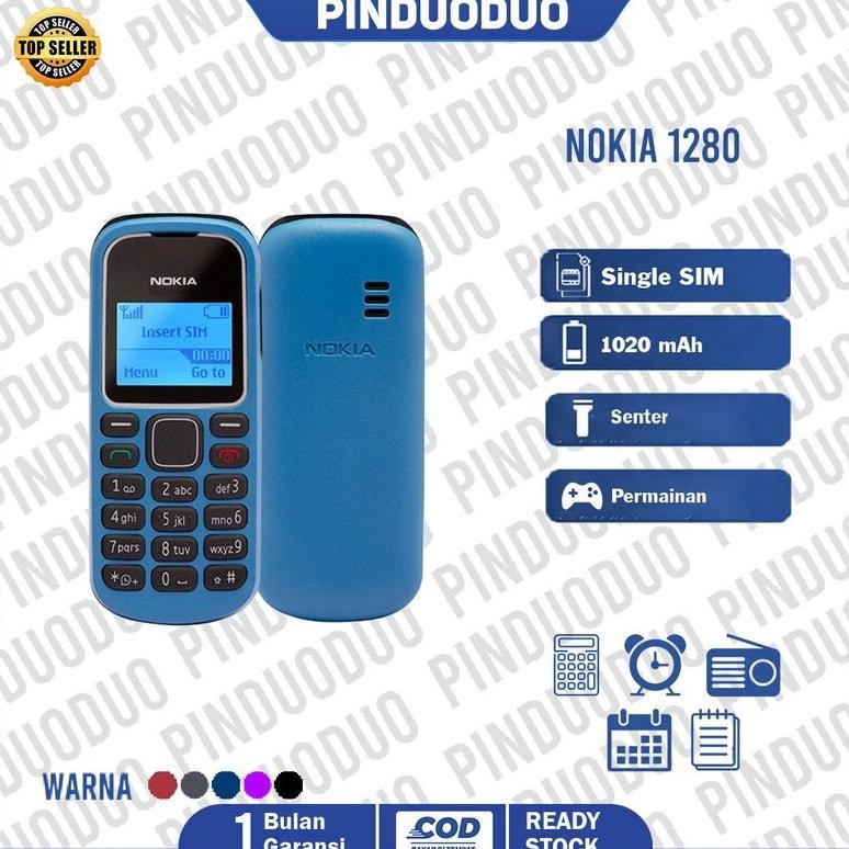 Original Hp Nokia 1280 Fullset Jadul Grosir Murah 1212