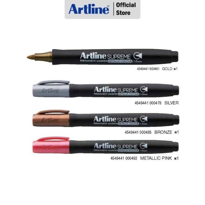 

Spidol Artline Permanent Supreme Metalic Marker Set Epf-790/4Pw1 Original Dan Terpercaya