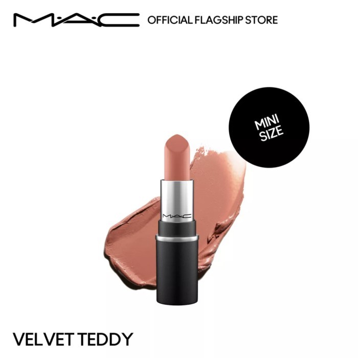 MAC Mini Lipstick Lipstik M.A.C Kecil Original Authentic Velvet Teddy