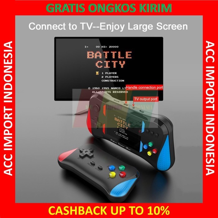 Gameboy Advance Retro X7M Console Game 500 1/2 Player Gamepad Mainan