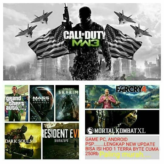 Game Pc, Android, PSP (PPSSPP) isi game ke HDD FULL Game murah......