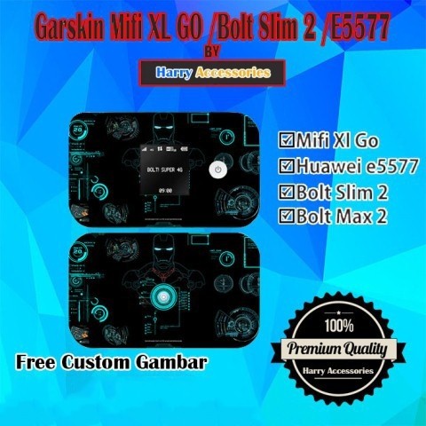 *2Piece* Huawei E5577 Garskin Stiker Casing Custom Bebas Dan Bayar Ditempat