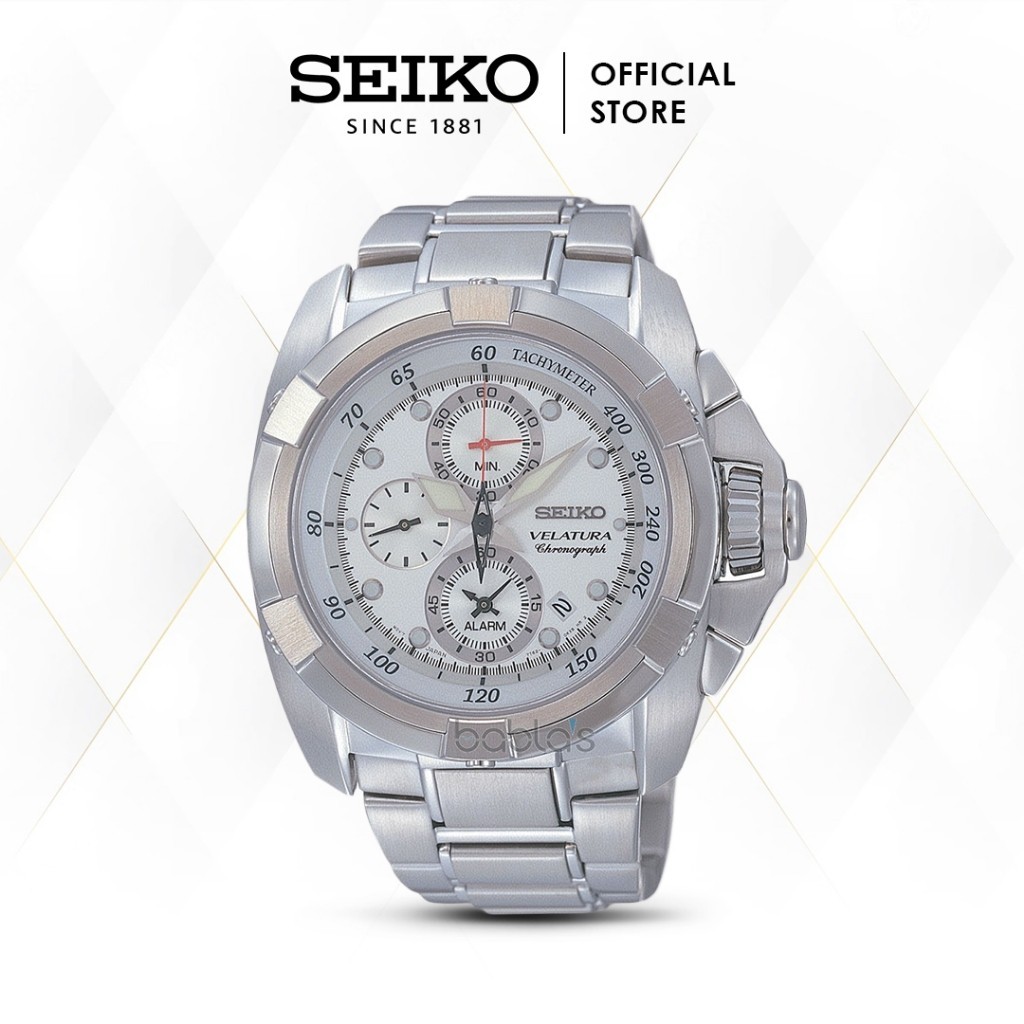 SEIKO VELATURA SNAA89P1 SNAA89 Quartz Alarm Tachymeter Chronograph Original