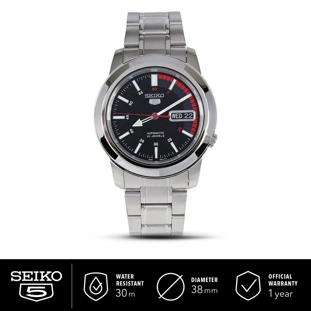 Jam Tangan Pria Seiko 5 Automatic 21 Jewels Stainless Steel SNKK31K1 Original