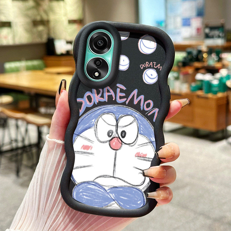 Casing Hp Untuk OPPO A78 Case Casing ponsel Softcase HP pola Doraemon silikon Kesing Cesing kasing