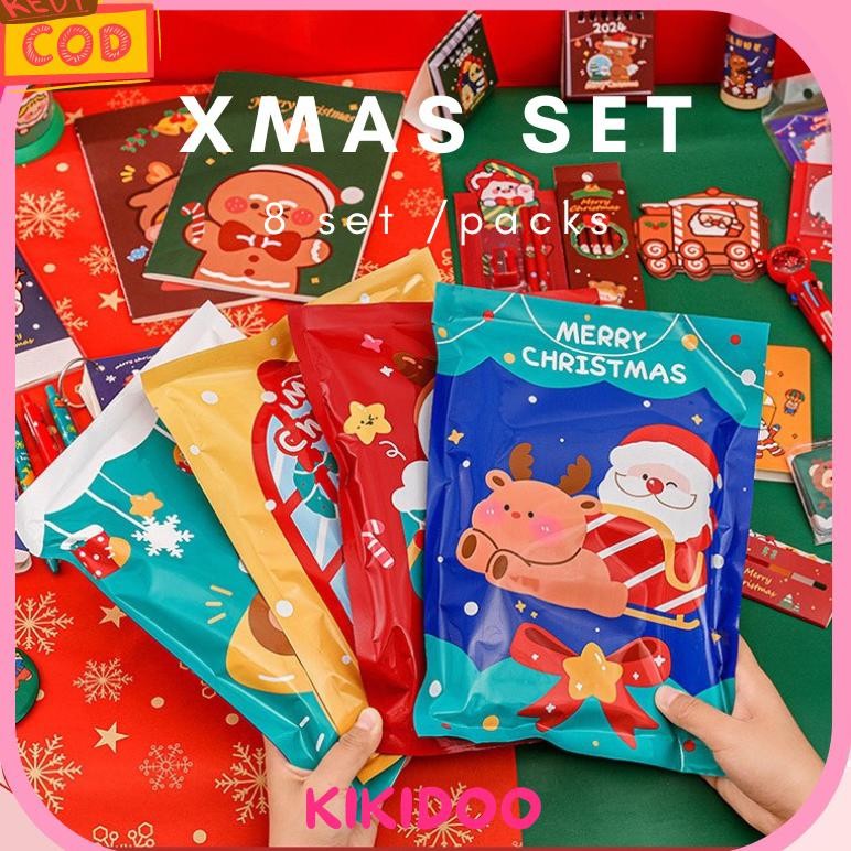 

Ready Christmas Stationery Gi Set 8Pcs Kado Natal Anak Anak Xs01 Murah