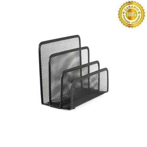 

TEMPAT MEJA KERJA ORGANIZER SURAT 3 KOMPARTEMEN BESI JARING - HITAM ORIGINAL 2410T