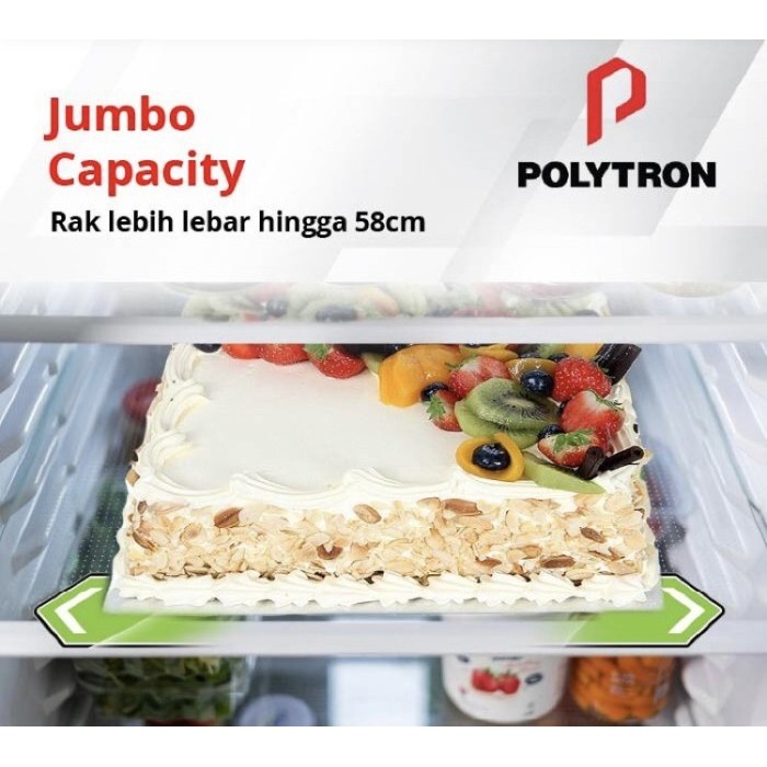 KULKAS POLYTRON PRW 29MN BELLEZA JUMBO 2 PINTU