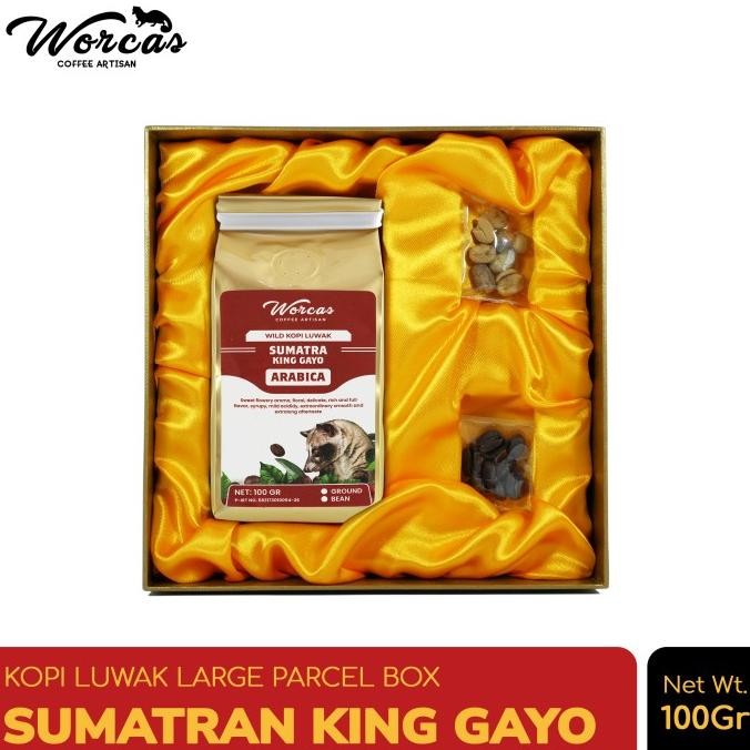 

Worcas Kopi Luwak Liar Sumatran King Gayo 100Gr - Large Gift Box
