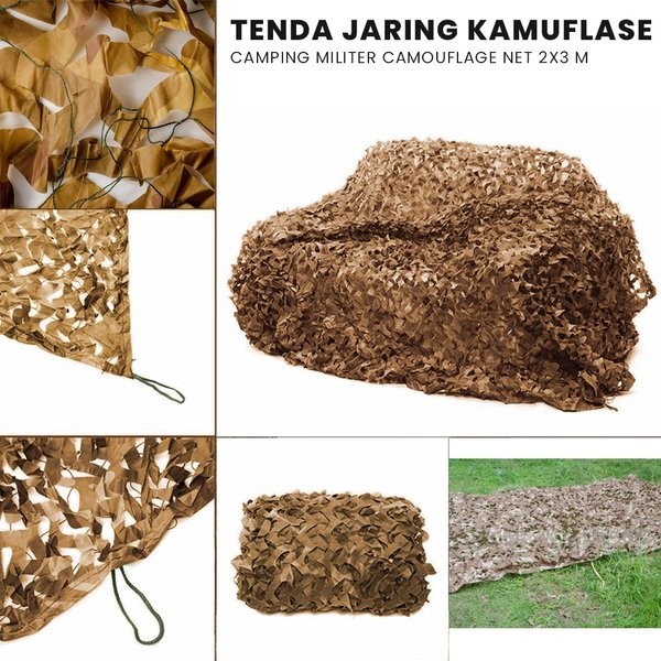 Tenda Jaring Kamuflase Camping Militer Camouflage Net *