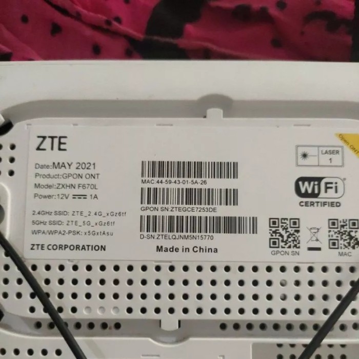 TERBARU Modem router ZTE 670L