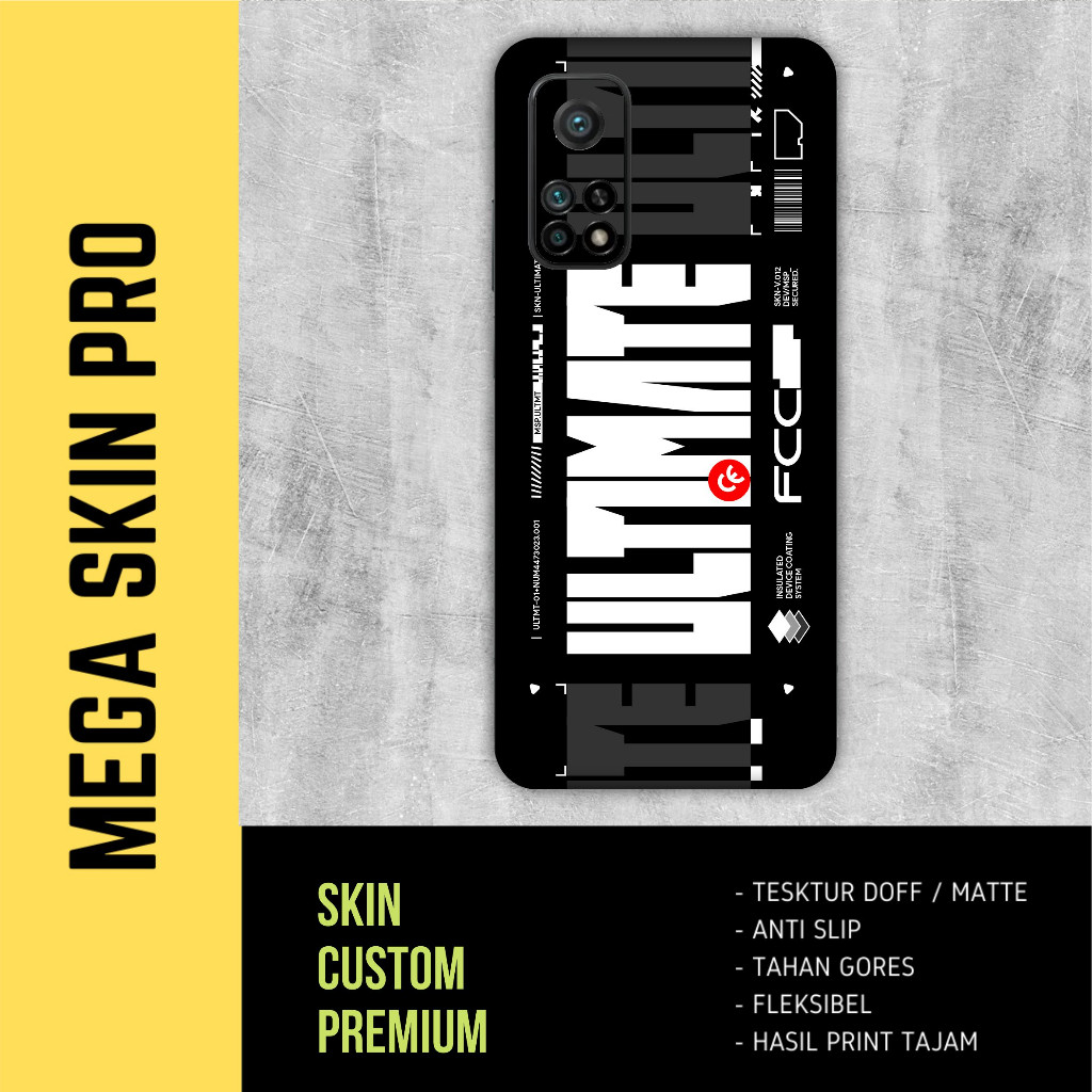 Xiaomi Mi 10t Mi10t Pro Garskin/Stiker Case Bisa Custom Motif - 2Pcs