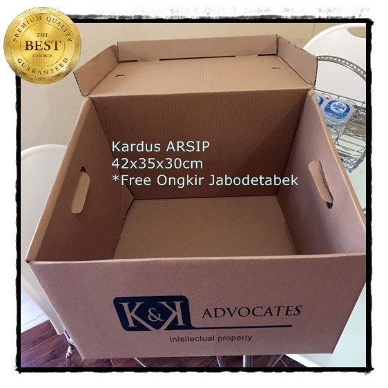 

BISA E-FAKTUR! Kardus ARSIP Besar 42x35x30cm Dus Box File Dokumen Penyimpan Document