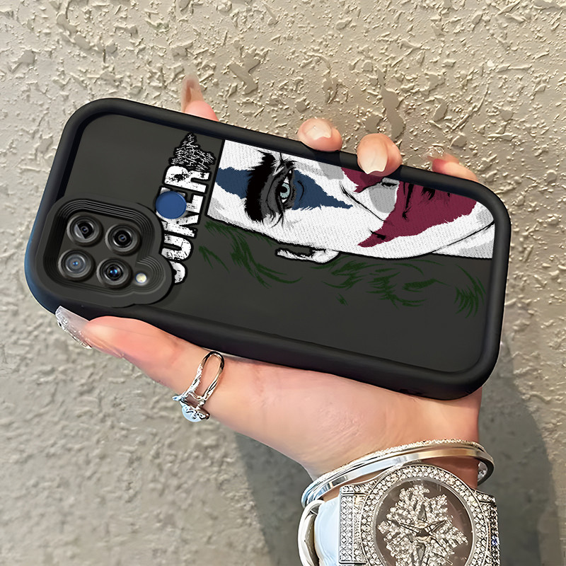 Casing Hp Untuk Realme C15 Case Casing Softcase sarung pelindung silikon pola Joker HP Kesing ponsel