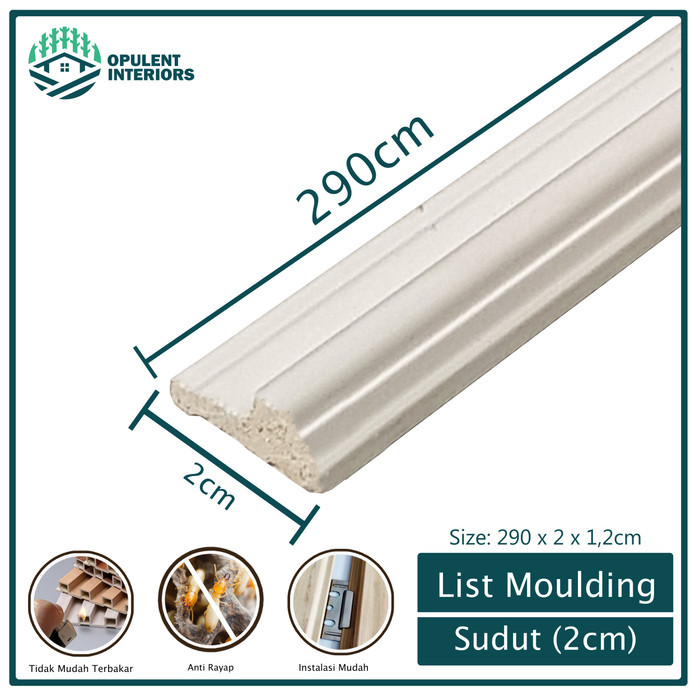 list gypsum biding polos Sudut 2cm (wall moulding) Dekorasi Interior Rumah