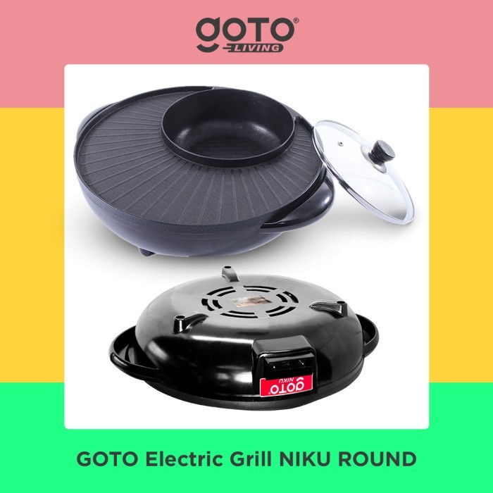 

Goto Niku Electric Grill BBQ Hot Pot Pemanggang Panggangan Elektrik