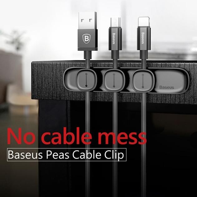 

Baseus Cable Clip Magnetic Kabel Data Charger Desktop Holder Organizer