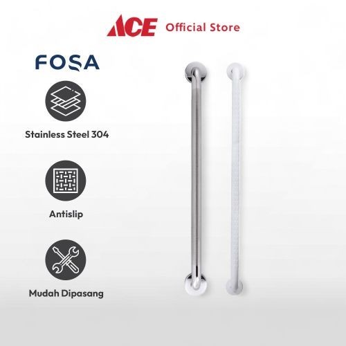 Ace Fosa Handle Kamar Mandi Chrome Bar Grab Grab Bar Pegangan Kamar Mandi Tiang Handle Kamar Mandi
