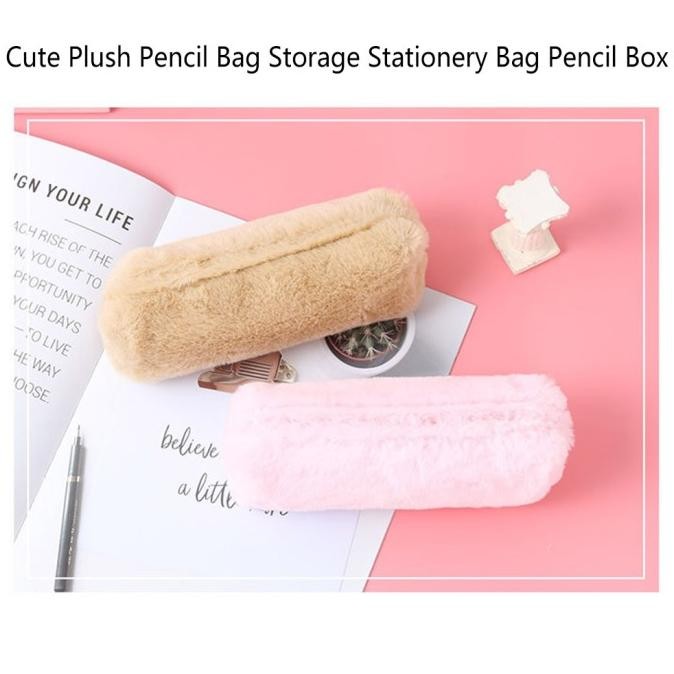 

PLUSH PENCIL BAG CASE POUCH HOLDER STUDENT STATIONERY 2410T