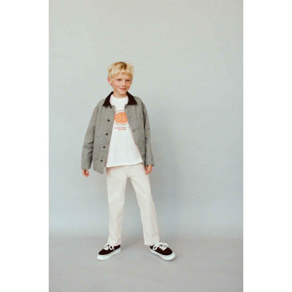 ZARA JEANS SLOUCHY Jin dengan ban pinggang elastis dan penutup kancing depan