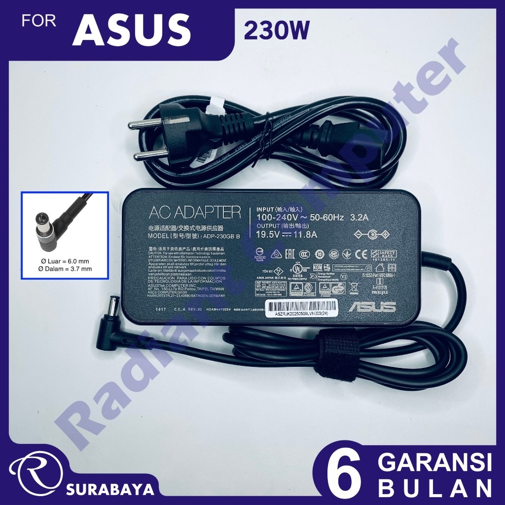 Adaptor Charger Asus Zenbook Pro Duo 15 OLED UX581 UX581L UX581LV UX581G UX581GV
