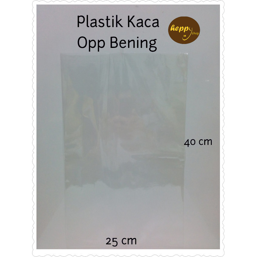 

25 cm x 40 cm Plastik Kaca OPP Bening Polos Plastik Parcel