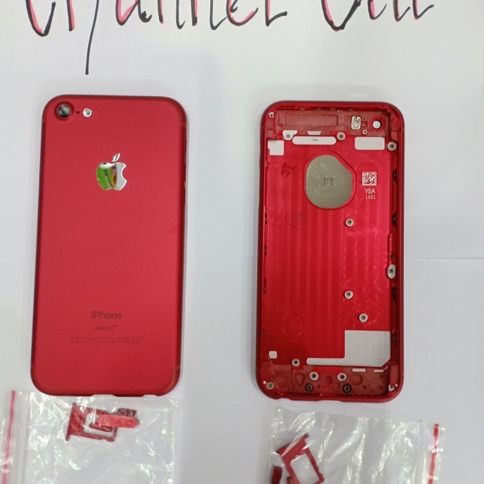 HOUSING/CHASING/CASING IPHONE 5G MODEL IPHONE 7 RED EDITION