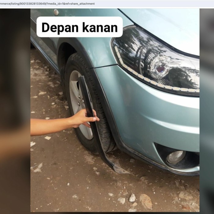 LIST FENDER SX4 DEPAN KANAN