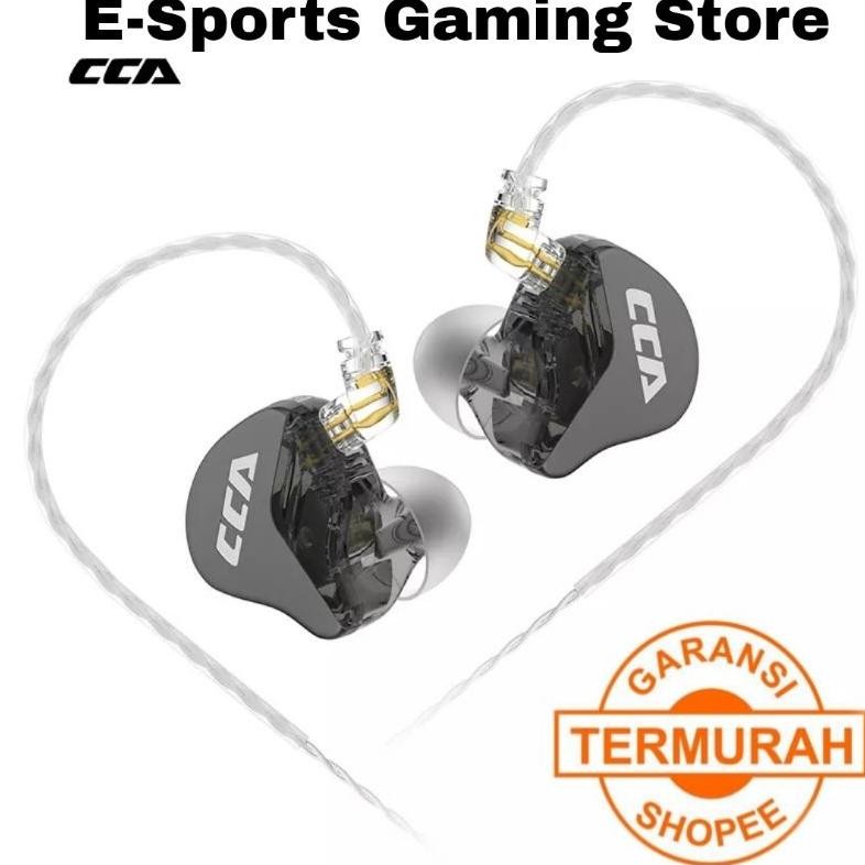 ZX41 [GARANSI TERMURAH] CCA CRA with Mic In Ear Monitor HiFi Headset Noise Cancelling Earphone Upgra
