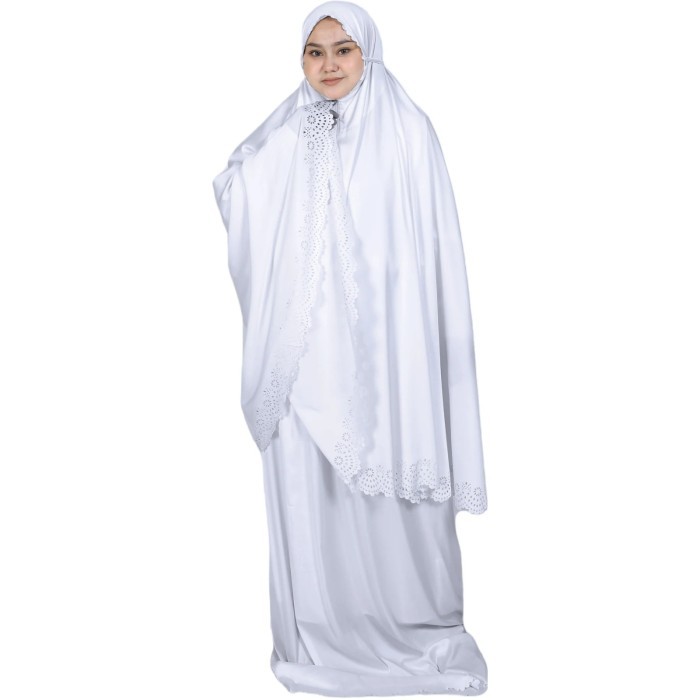 Mukena Satin Laser Cut Elzatta Super Premium Mukena Dewasa