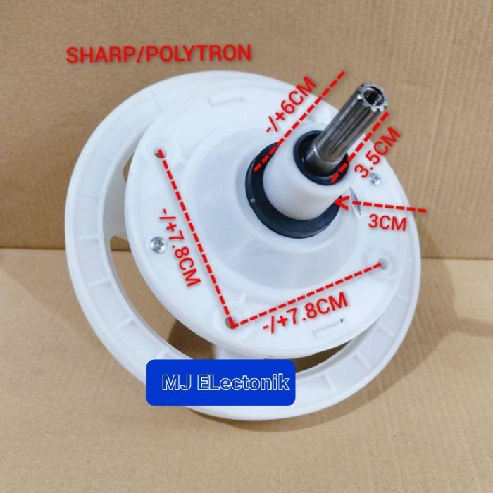 Gearbox mesin cuci sharp AQuamagic 2 Tabung