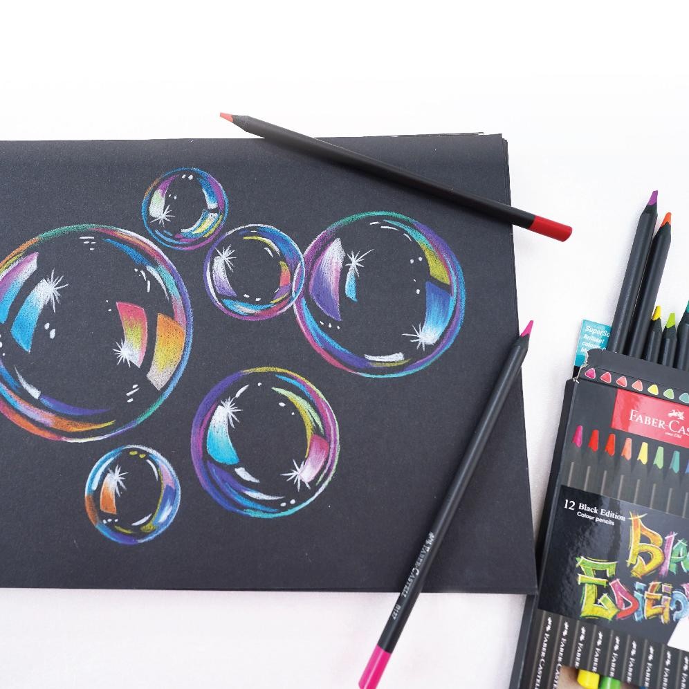 

uk-12 Faber-Castell Pensil Warna Black Edition Colour Pencils Series Terlaris