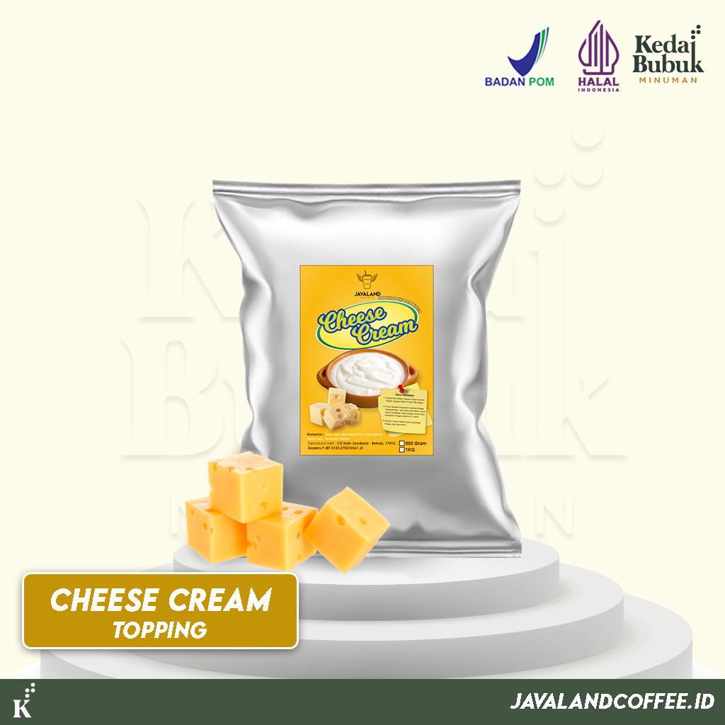 

Javaland Topping Cheese Cream / Krim Keju | Topping Minuman Premix