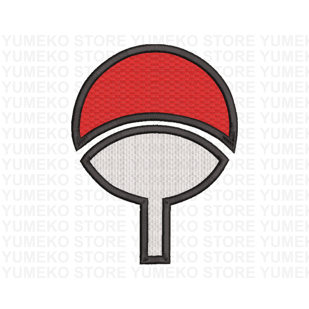 Kaos Bordir Anime - Uchiha Logo | Naruto