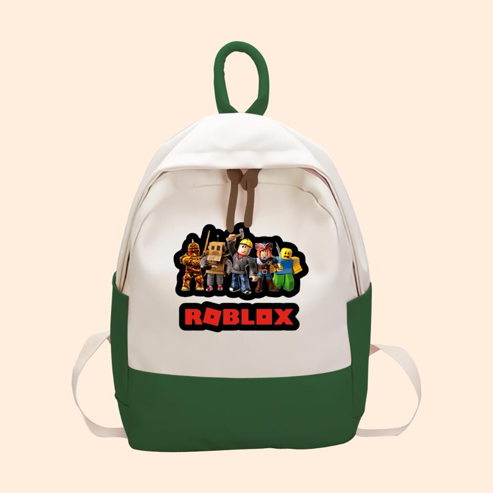 TERMURAH Tas Anak Game Roblox Robux Ransel Anak SD TK Kantong Backpack Karakter Anak ROB-07 ta-127