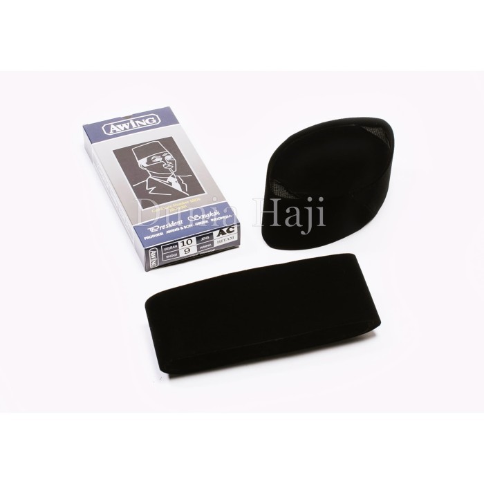 Peci Awing / Kopyah Songkok / Kopiah Songkok Awing / Awing Hitam AC