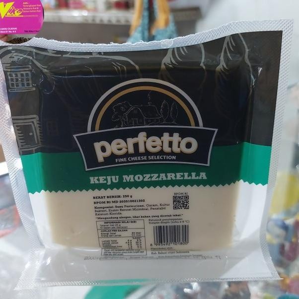 

Keju Mozzarella Perfetto 250 Grm Khusus Grab Dan Gojek