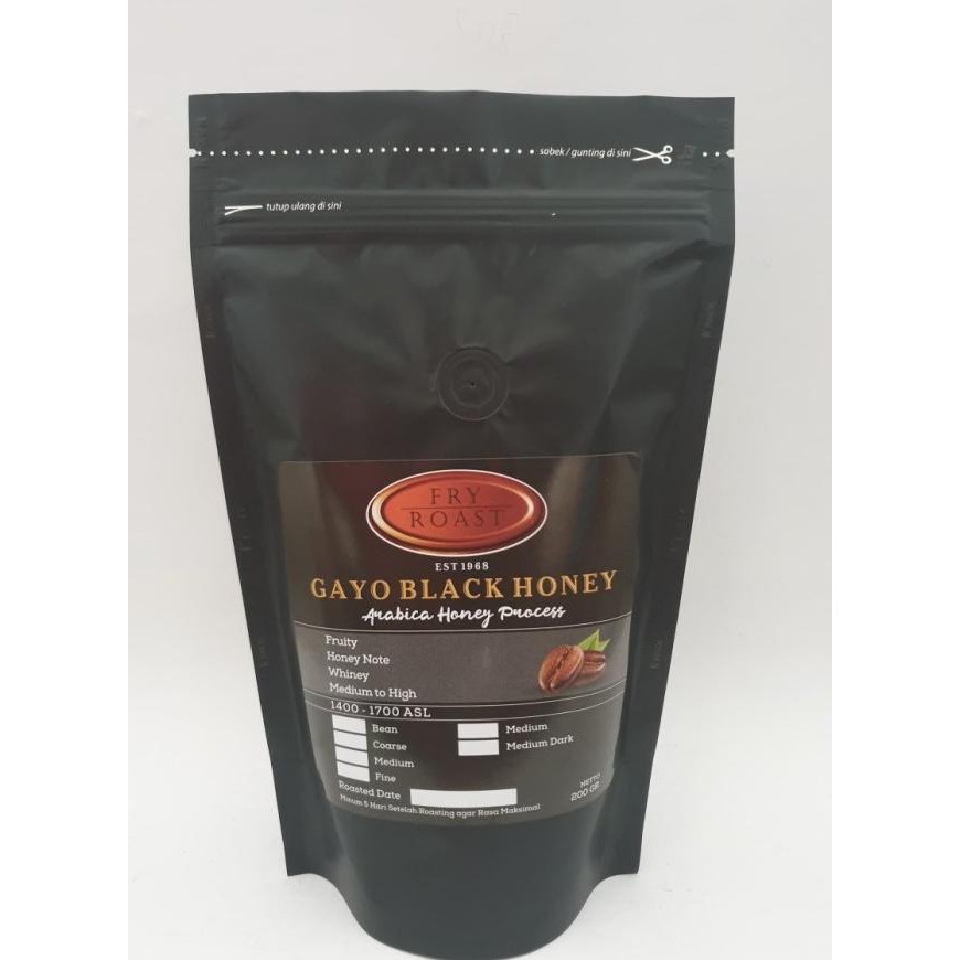 

Kopi Arabika Gayo Bla Honey Process 200Gr Biji Dan Bubuk