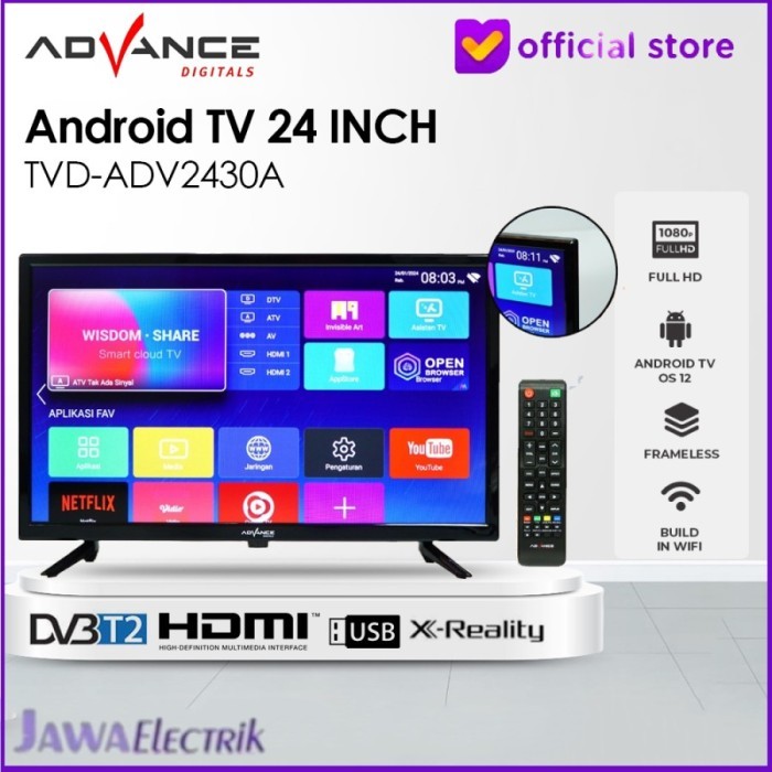 Advance Tv Led Android Tv & Digital Tv 32Inch 27Inch 24Inch 22Inch New