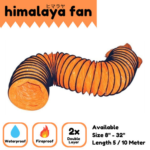 newstok Selang Blower Portable Ventilator Flexible Ducting 10 Inch x 5M