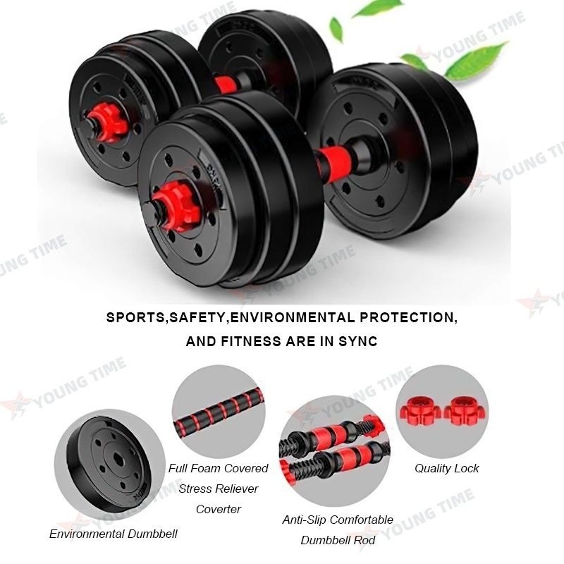Barbel Dumbell Fullset 20 Kg Barbel Set Angkat Berat 20 Kg