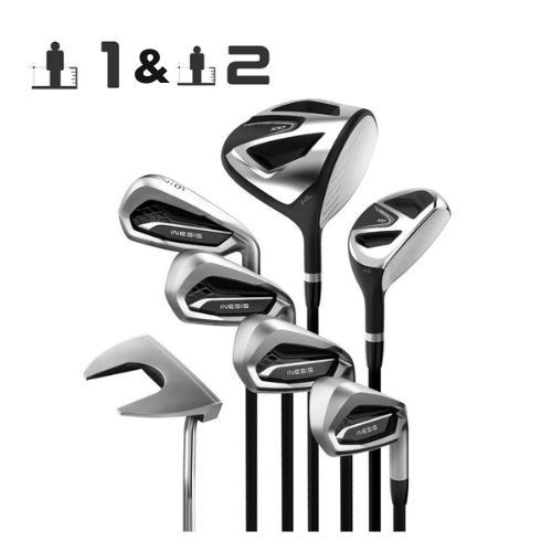 INESIS Stick Golf Dewasa Size 1 / 2 KIT 7 CLUBS RIGHT HANDED GRAPHITE